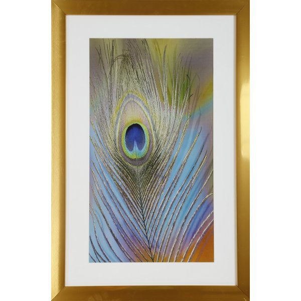 Tavla med guldig ram (Pfgel) - 40x60