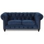 Chesterfield Montgomery 2-sits soffa - Bl sammet