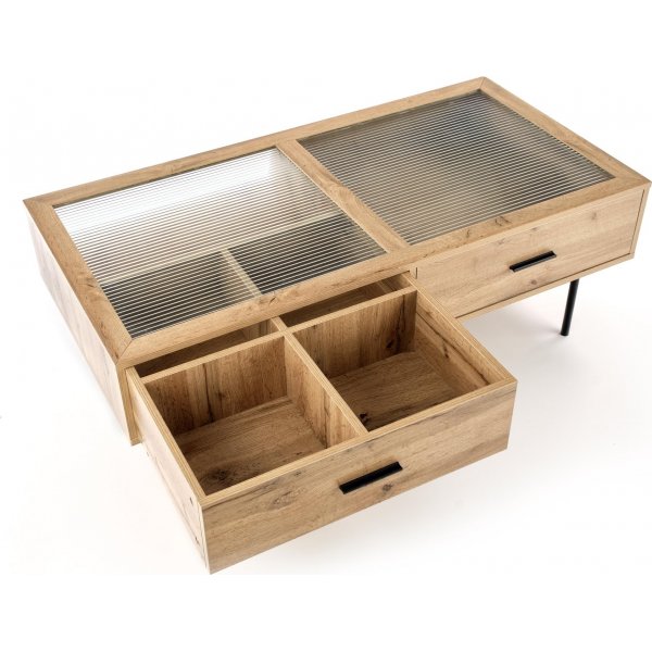 Serenity soffbord 120x 60 cm - Ek/svart Serenity soffbord 120x 60 cm - Ek/svart