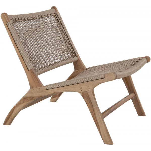 Derby Fauteuil - teak/rotan