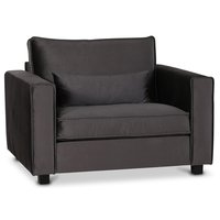 Adore 1,5-sits fåtölj - Silvergrå (sammet) Adore 1,5-sits fåtölj - Silvergrå (sammet)