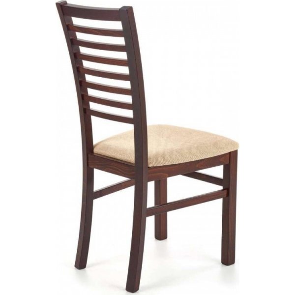 Chaise de salle à manger Libby 6 - Beige/noyer foncé Chaise de salle à manger Libby 6 - Beige/noyer foncé