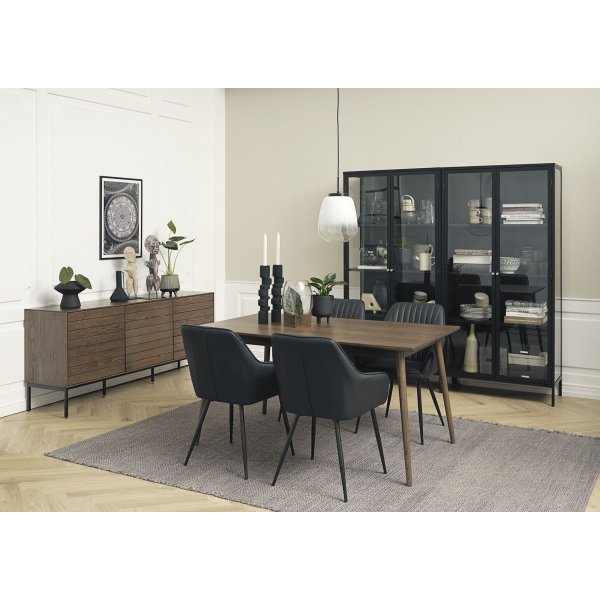 Boston Karmstol i svart PU Boston Karmstol i svart PU