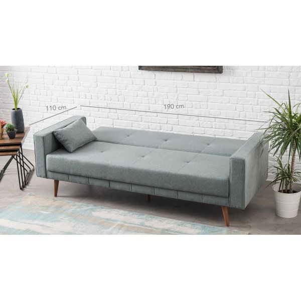 Dublin 3-sits bäddsoffa - Blå Dublin 3-sits bäddsoffa - Blå