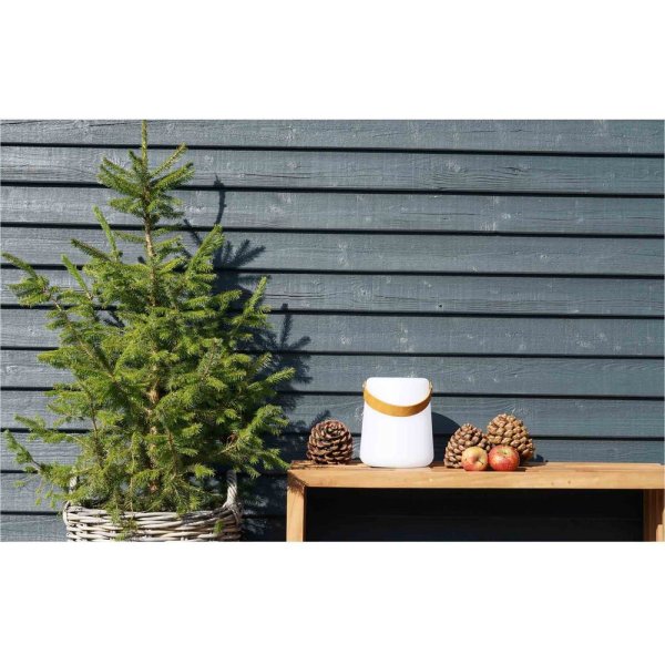 Bristol lamp - Wit/bruin