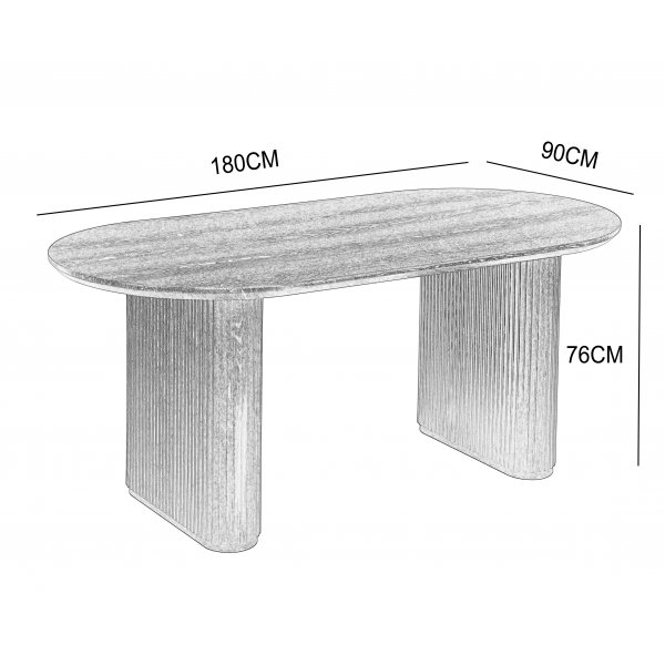 Callum matbord 180x90 cm - Mörk brunbetsad ek Callum matbord 180x90 cm - Mörk brunbetsad ek
