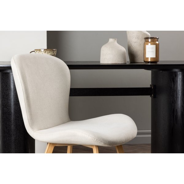 Lilja matstol - Beige/ek