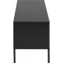 Seaford mediabnk 140 cm - Svart
