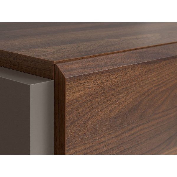 Runsala garderob - Valnöt/grå Runsala garderob - Valnöt/grå