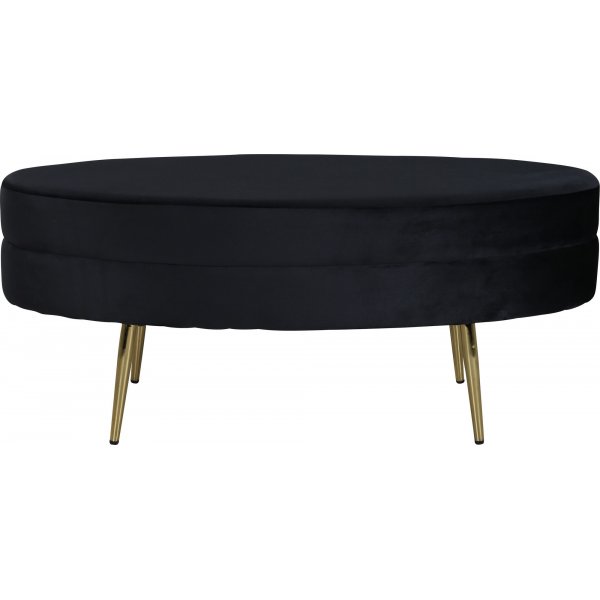 Rino sittpuff - Svart sammet Rino sittpuff - Svart sammet