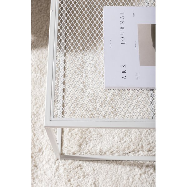 Netz soffbord 80 x 80 cm - Vit Netz soffbord 80 x 80 cm - Vit