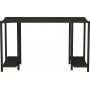 Academy skrivbord 125,2 x 60 cm - Svart/mrkgr