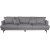 Hedlunda 3-sits XL soffa - Grå + Möbelvårdskit för textilier