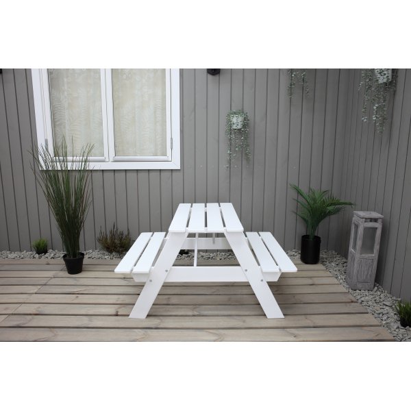 Mini Rasta bnkset fr barn - Vit + Textilrengring fr mbler