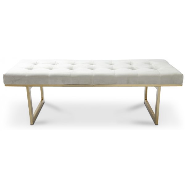 New York knappad bnk 130 cm - Grbeige/mssing