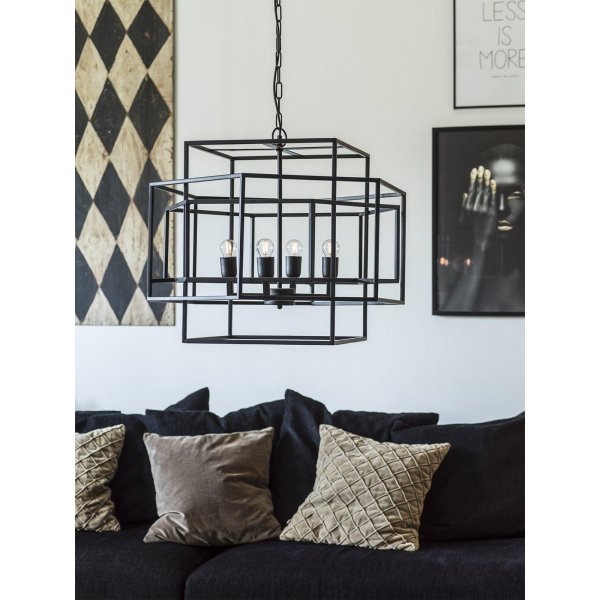 Pied de lampe tige - Noir - 61 cm Pied de lampe tige - Noir - 61 cm