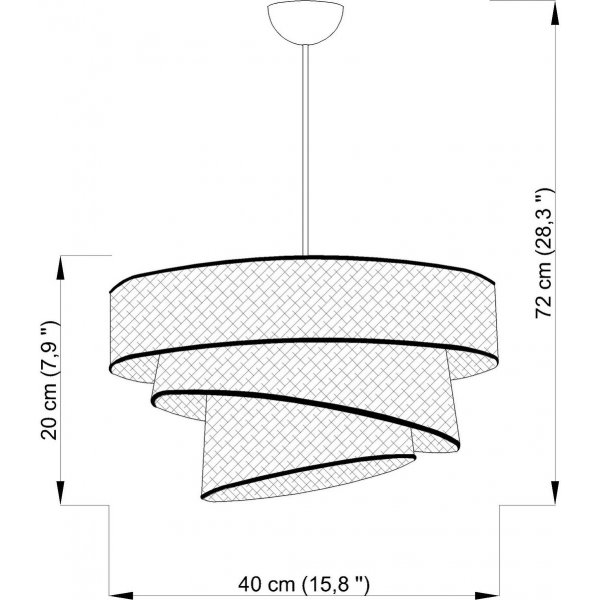 Couper taklampa - Grå/svart Couper taklampa - Grå/svart