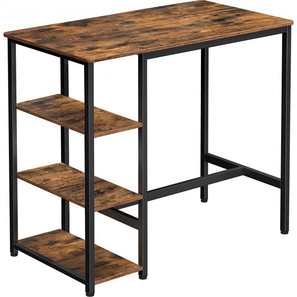 Table de bar Olov 110 x 60 cm - Marron/noir Table de bar Olov 110 x 60 cm - Marron/noir
