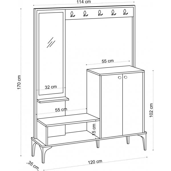 Meuble d\\\'entre Andy - Chne