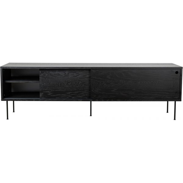 Volume TV-b�nk 178 cm - Svartbetsad ek
