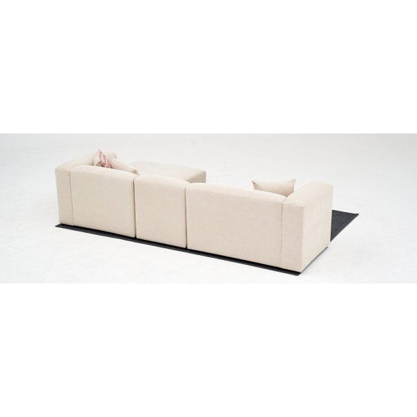 Linden mini divansoffa hger - Cream