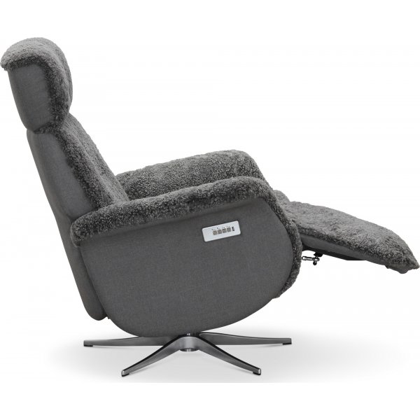 Duvnäs flip-up fåtölj - Grå fårskinn Duvnäs flip-up fåtölj - Grå fårskinn