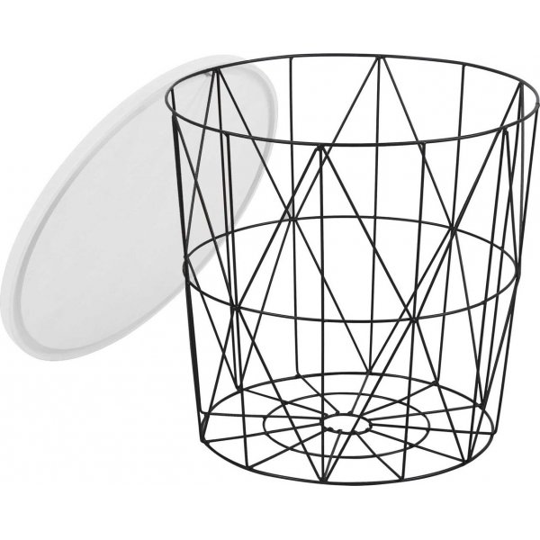 Roseanne lampbord Ø42 cm - Vit/svart Roseanne lampbord Ø42 cm - Vit/svart