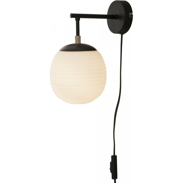 Rille vgglampa - Svart/opalvit