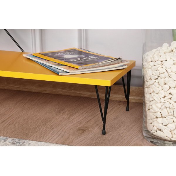 Banc multimédia de rue - Jaune Banc multimédia de rue - Jaune