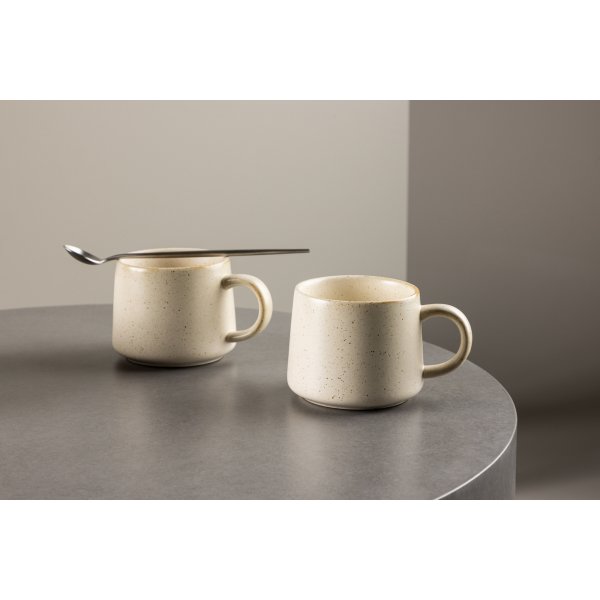 Active tekopp Ø9 cm - Beige/Svart Active tekopp Ø9 cm - Beige/Svart