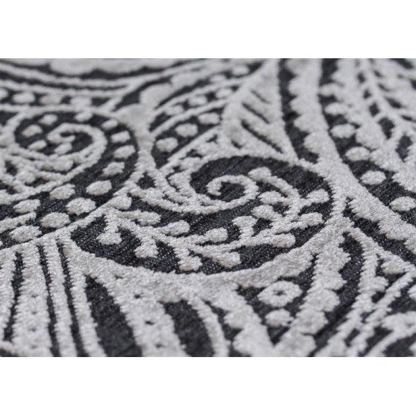 Konstsilkesmatta Kundal - Grå Konstsilkesmatta Kundal - Grå