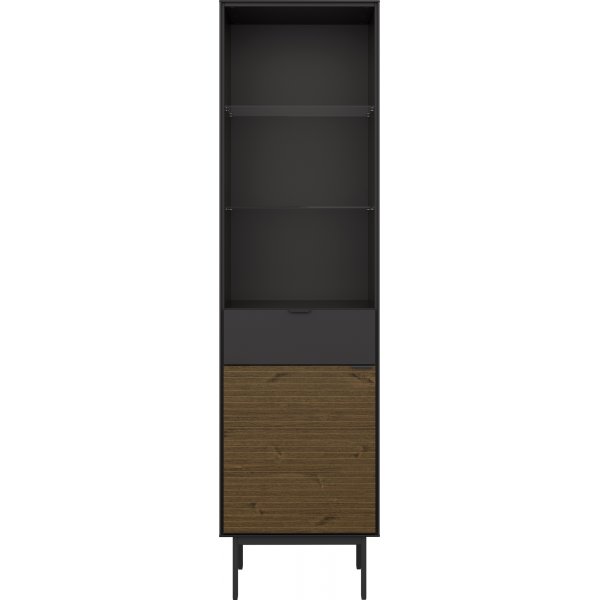 Soma vitrinekast - Zwart/espresso