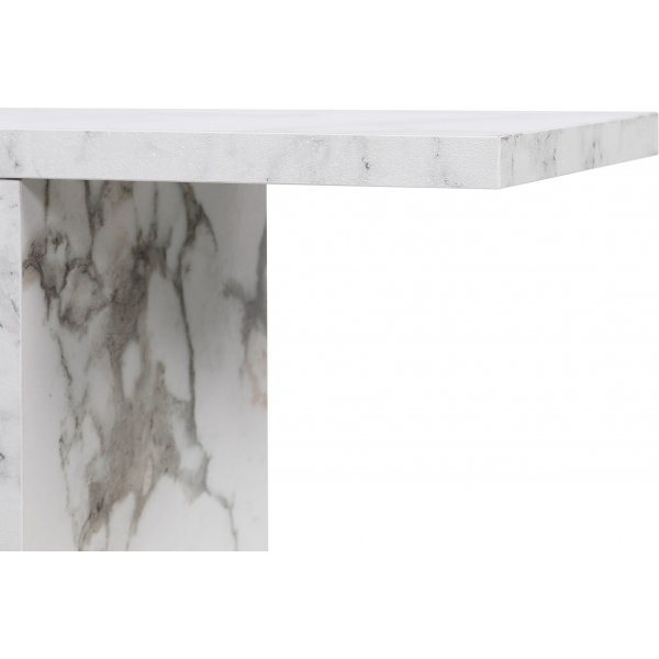 Table d\\\'appoint Life 60 x 20 cm - Blanc/noir