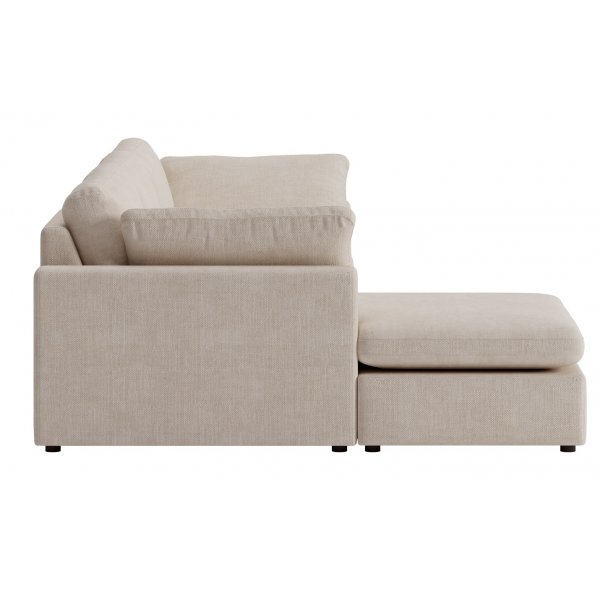 Moby beige divansoffa 296 cm - soffa med vndbar divan