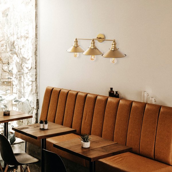 Conische wandlamp 12186 - Goud