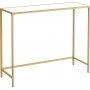 Lejla konsolbord 100 x 35 cm - Vit/guld