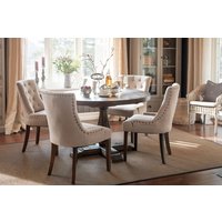 Matgrupp: Lamier matbord runt + 4 st Tuva beige stolar Matgrupp: Lamier matbord runt + 4 st Tuva beige stolar