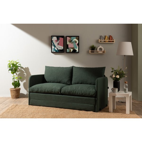 Saga 2-sits bäddsoffa XL - Grön Saga 2-sits bäddsoffa XL - Grön