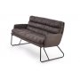 Gerda XL soffa - Mrk gr/svart