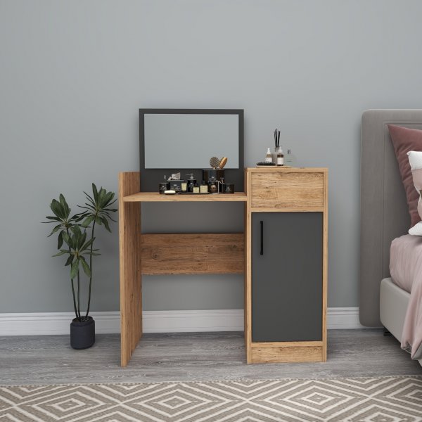 Sedef kaptafel 85,4 x 40 cm - Grenen/antraciet Sedef kaptafel 85,4 x 40 cm - Grenen/antraciet