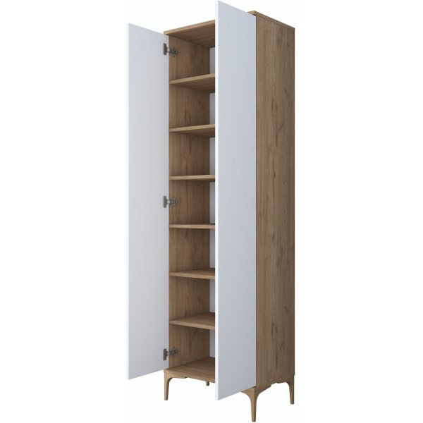 Meuble à chaussures Esa - Noyer/blanc Meuble à chaussures Esa - Noyer/blanc