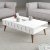 Table basse Lyon 105 x 60 cm - Blanc/noyer