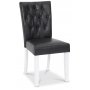 Milla matgrupp; matbord 180x90 cm med 6 st Crocket matstolar i svart PU