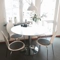 Crica Matbord 110 cm Ibiza matbord - vit/krom - ø110 cm