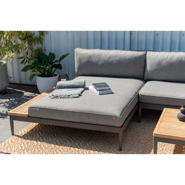 Lifestyle Garden Topaz bankstel - Grijs/teak