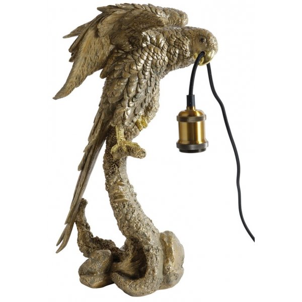 Papegoja bordslampa - Guld