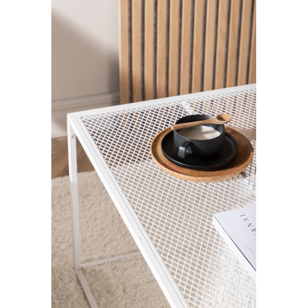 Netz soffbord 80 x 80 cm - Vit Netz soffbord 80 x 80 cm - Vit