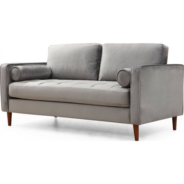 Canap 2 places Rome - Gris clair