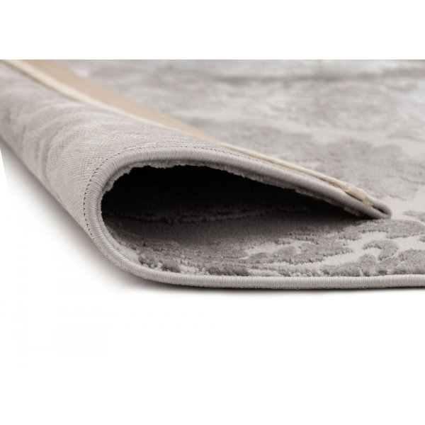 Machinaal geweven tapijt Galya Medallion - Grijs Machinaal geweven tapijt Galya Medallion - Grijs