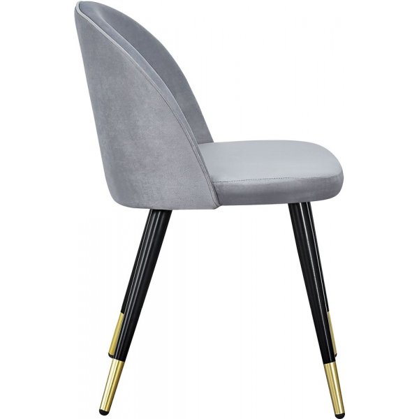 Alice matstol - Mssing/ljusgr sammet